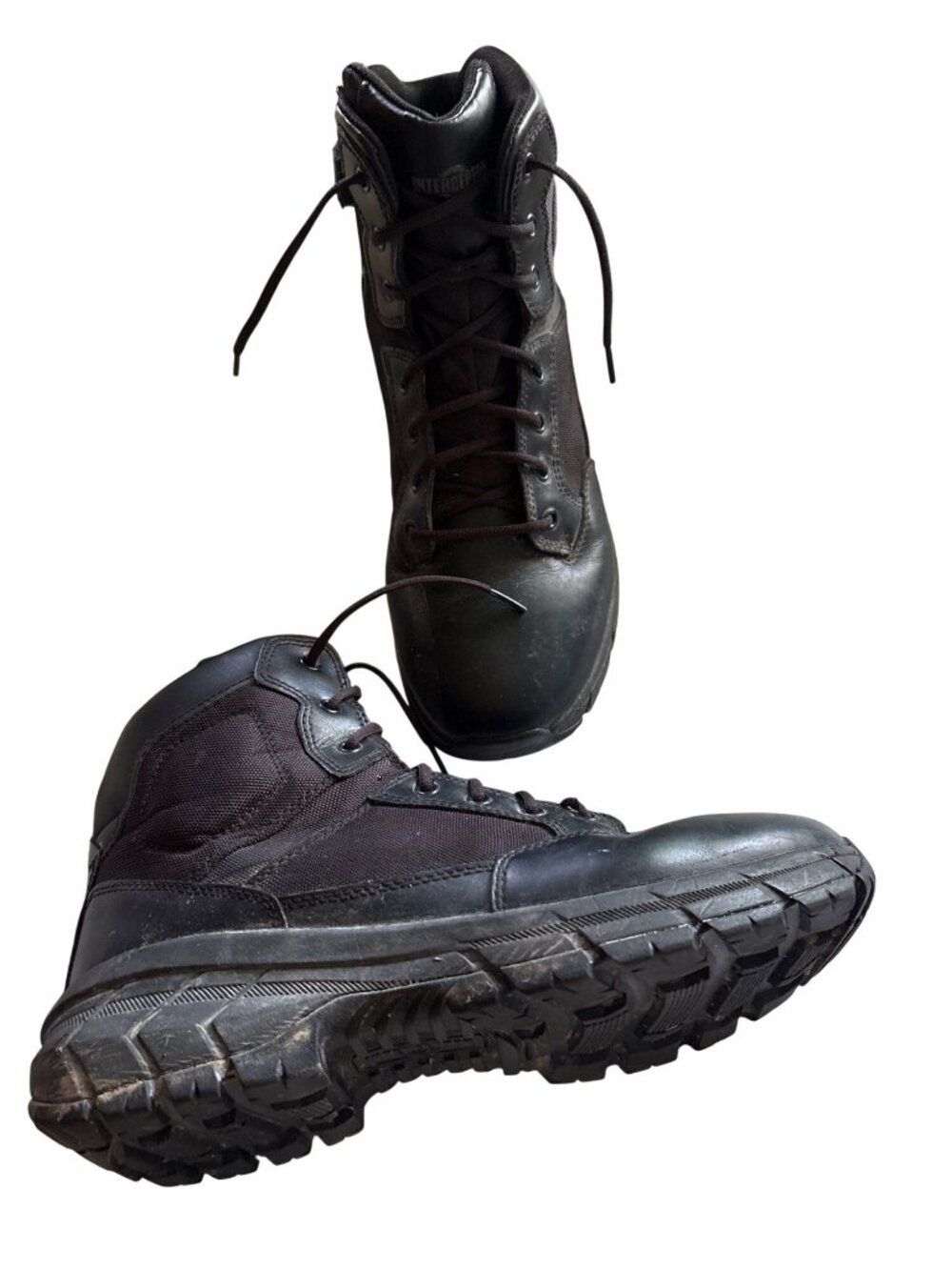 Interceptor Mens Tactical Boots Size 13 Black Durable Sole Military